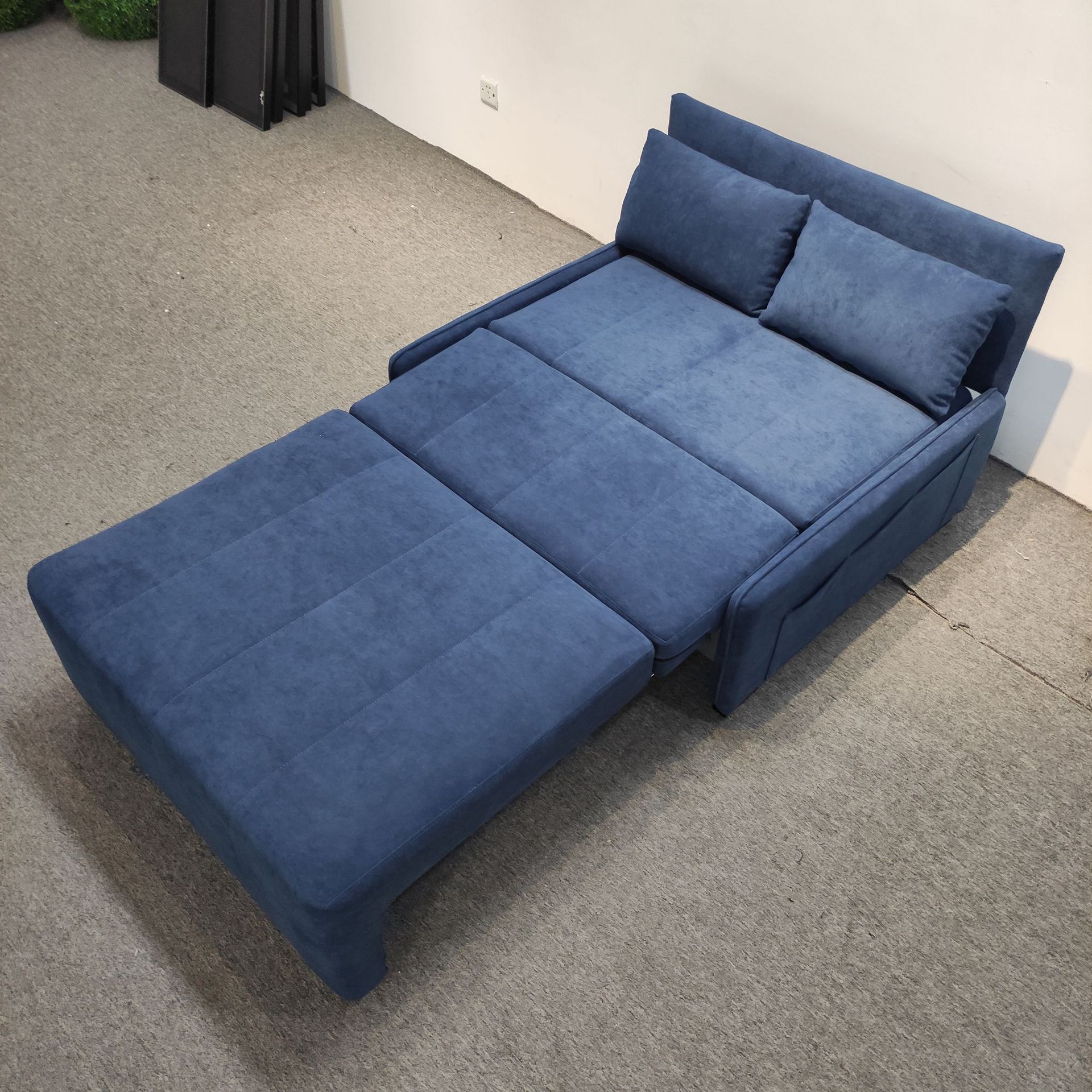 Sofá cama multifuncional de casa pequeña, sofá moderno y simple, sofá cama de seda sin lavado, tecnología de sala de estar
