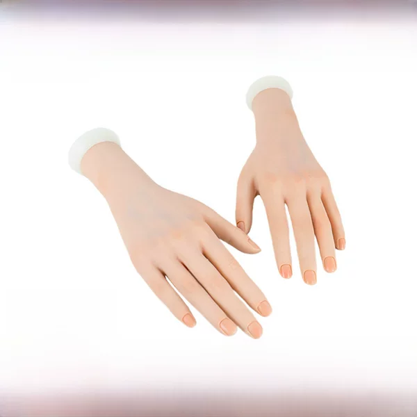Simulation Nail Art Practice Fake Hand Mold Finger Soft Bendable Fake Hand Ringback Bracelet Jewelry Display Matching Hand Mold