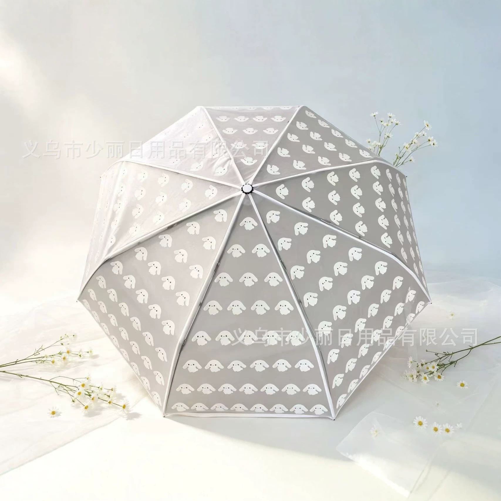 Transparent frosted cat umbrella, popular with children and adults, automatic folding, cute cartoon, suitable for taking photos, popular with female influencers