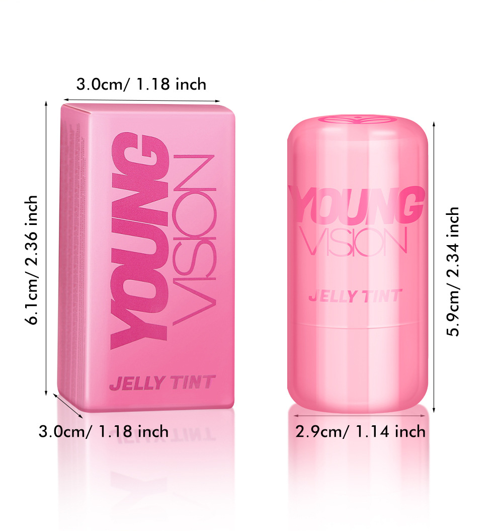 YOUNG VISION 4-color Jelly Blush Lazy Person's Contouring and color-enhancing Glow Blush Stick undefined