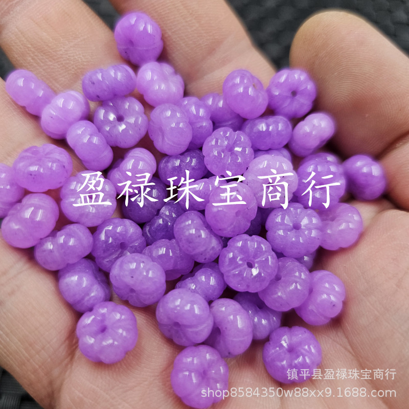 No. 1 Optimized Jade Jade Purple Dry Green Pumpkin Beads