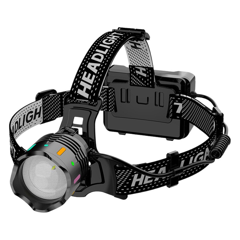 Nuevo blanco faro láser colorido aleación de aluminio al aire libre reflector tipo-C largo alcance resistencia inducción faro