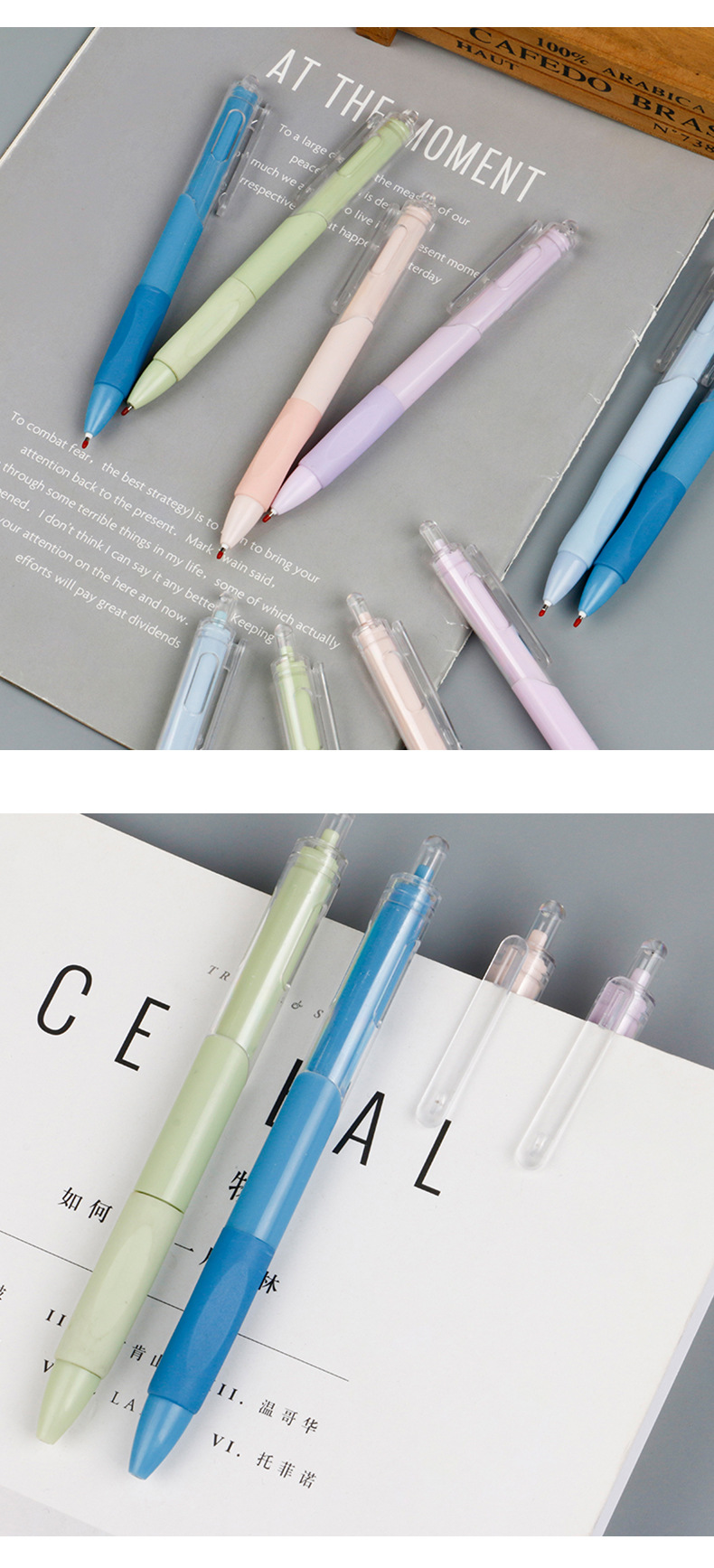 Minimalist Candy Color Push-type Gel Pen display picture 2