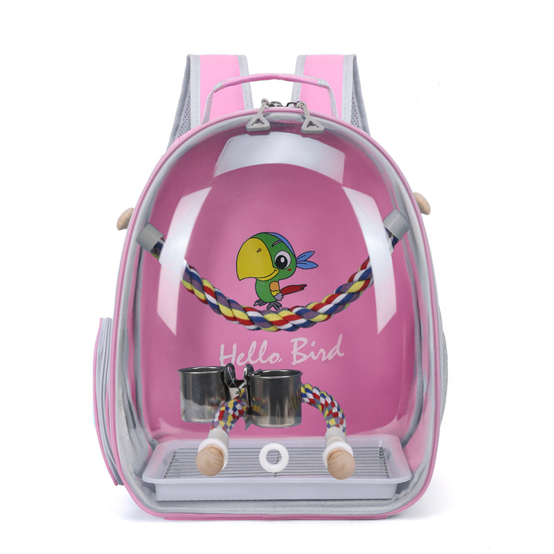 Hola novia bolsa de pájaros bolsa de loros bolsa de hombro mochila porosa transpirable portátil máquina de almacenamiento de cenizas piel de tigre de xuanfeng