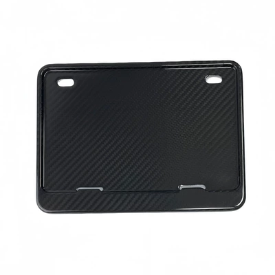 Wholesale genuine carbon fiber license plate frame, rear license plate protector, motorcycle modification accessory, non-destructive installation, universal fit (Nömrə qabı) - carbon-fiber-motorcycle-license-plate-frame-237175mm