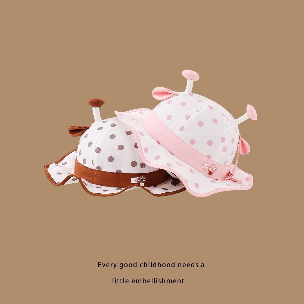 Catu oso Catu oso bebé sombrero pescador primavera y otoño para hombres y mujeres sombrero de sol lindo sombrero de cuerno de ciervo