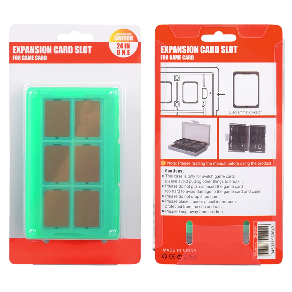 Фабричная коробка для карт Nintendo Switch, 24-in-1 игровая карта, хранение аксессуаров и коробок