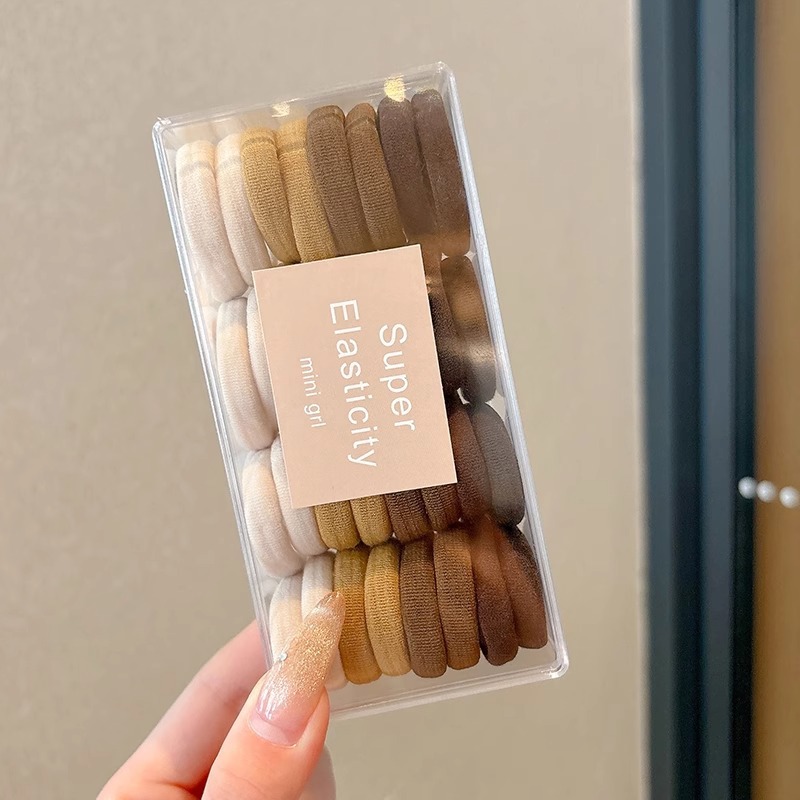 Niños elásticos no lastiman el cabello de la banda de goma de cabello de niñas adornos para el cabello de bebé cabello de pulgar de color anillo de cabello de cabello de cabello