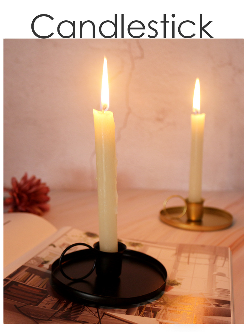 轻奢铁质烛台