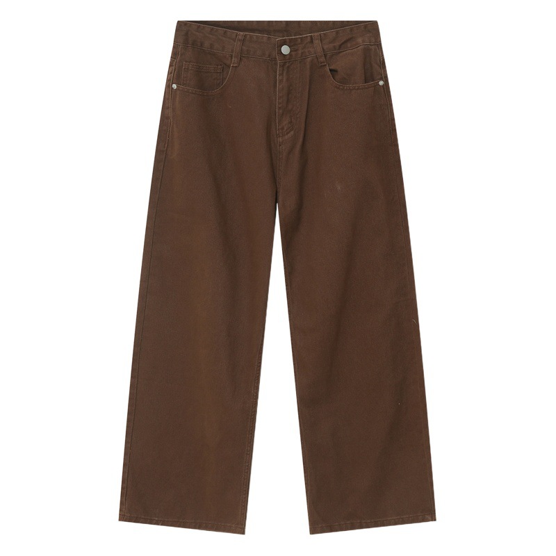 Ropa para hombre MTLCLOTHES | Jeans de Pierna Recta, Estilo Coreano, Cintura Media-Alta, Holgados, Casuales y Modernos para las Cuatro Estaciones