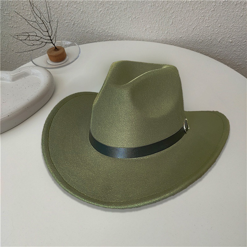 Sombrero Jazz de Lana con Ala Ancha para Hombre Ajustable Térmico para Otoño e Invierno image 11