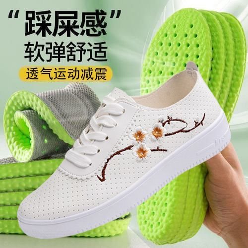 Primavera y verano nuevos zapatos blancos de cuero de mujer huecos zapatos de malla transpirables zapatos de estudiantes con suela suave antideslizante zapatos de mujer coreanos image 9