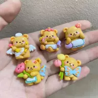 Масло медвежонок смола фитинги кремовый клей diy ручной заколки для телефона чехол для холодильника стакан для воды материал брелок