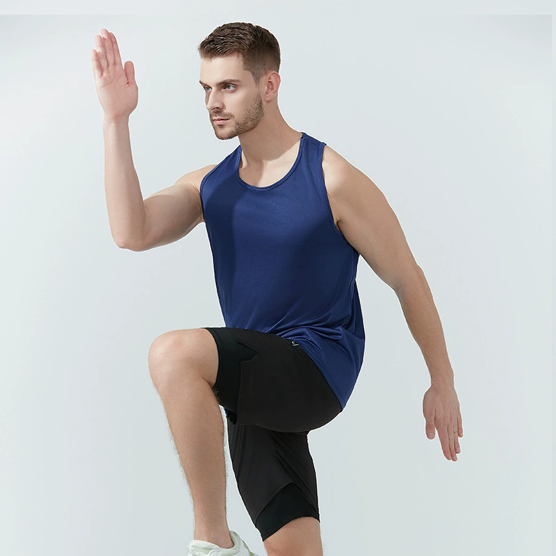 Summer travel breathable quick dry T-shirt sleevless for gym, for running, oversize