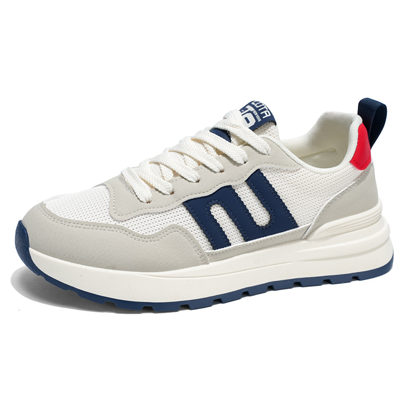 Nuevos zapatos de hombre de otoño con malla transpirable, zapatos deportivos casuales para hombres, zapatos de correr con suela gruesa Gump