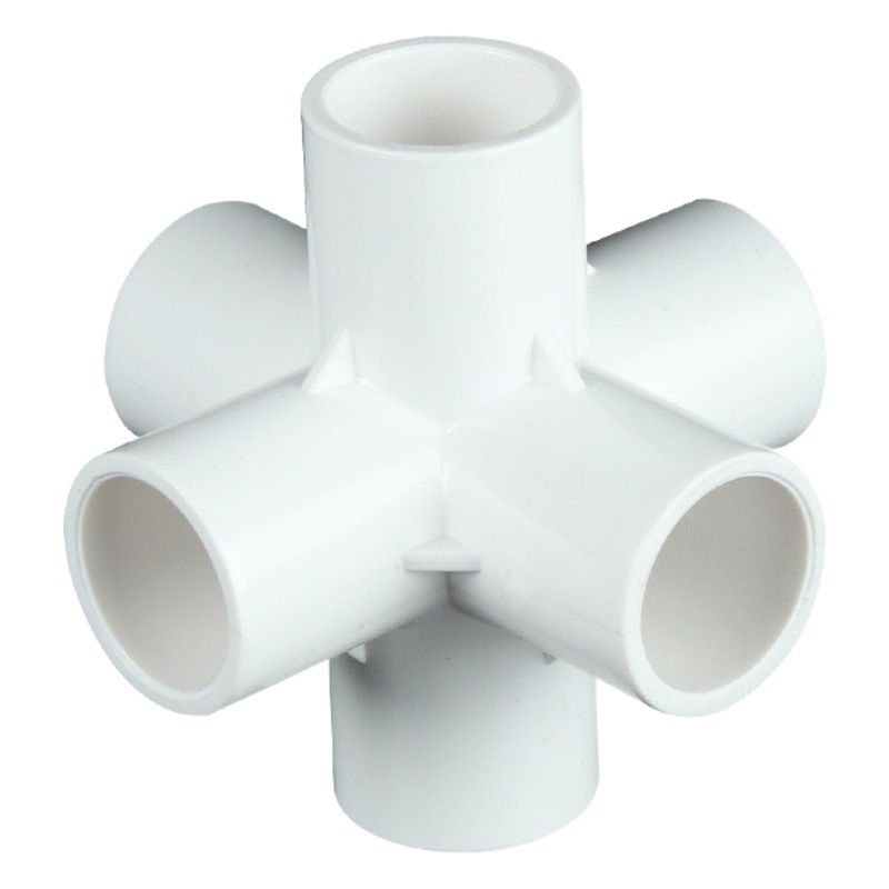 PVC negro puro tridimensional ángulo recto de tres vías tridimensional de cuatro vías de cinco vías de seis vías DIY Zapatero accesorios de suministro de agua de plástico estante