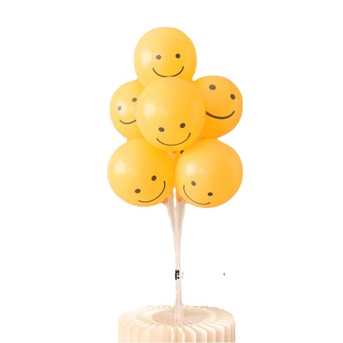 Daisy Smiley Table Floating Birthday Balloon Photo Arrangement Decoration Party Scene Macaron Chrysanthemum Balloon Supplies