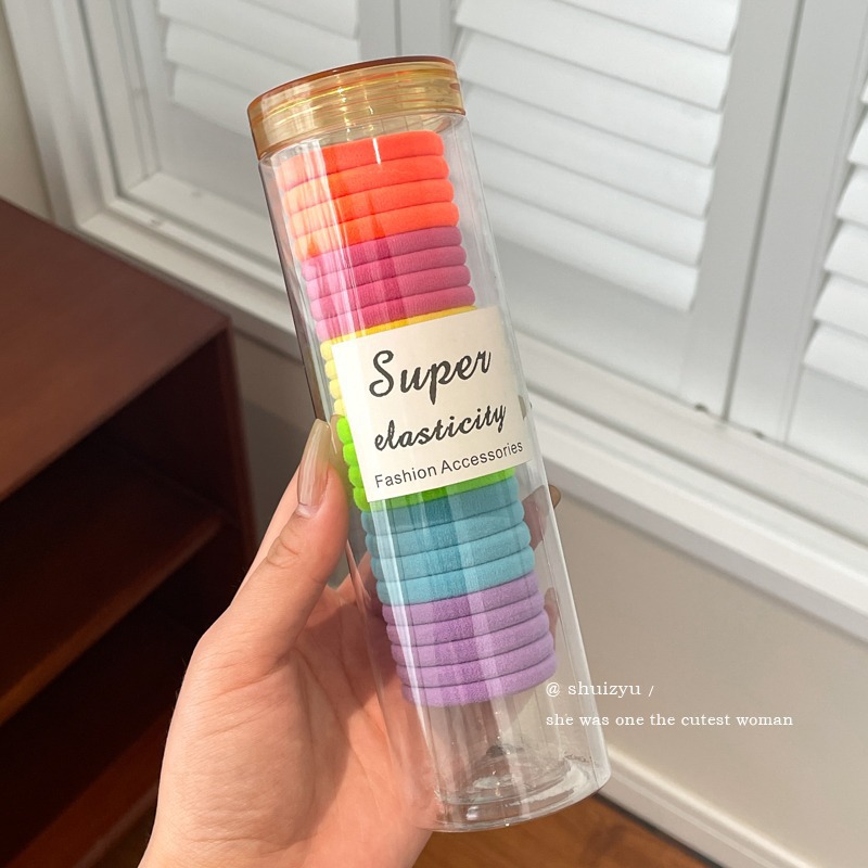 Primavera de alta elasticidad para el cabello mujeres corda de cabello duradera corda de cabello coreana banda de goma de cabello de alto nivel