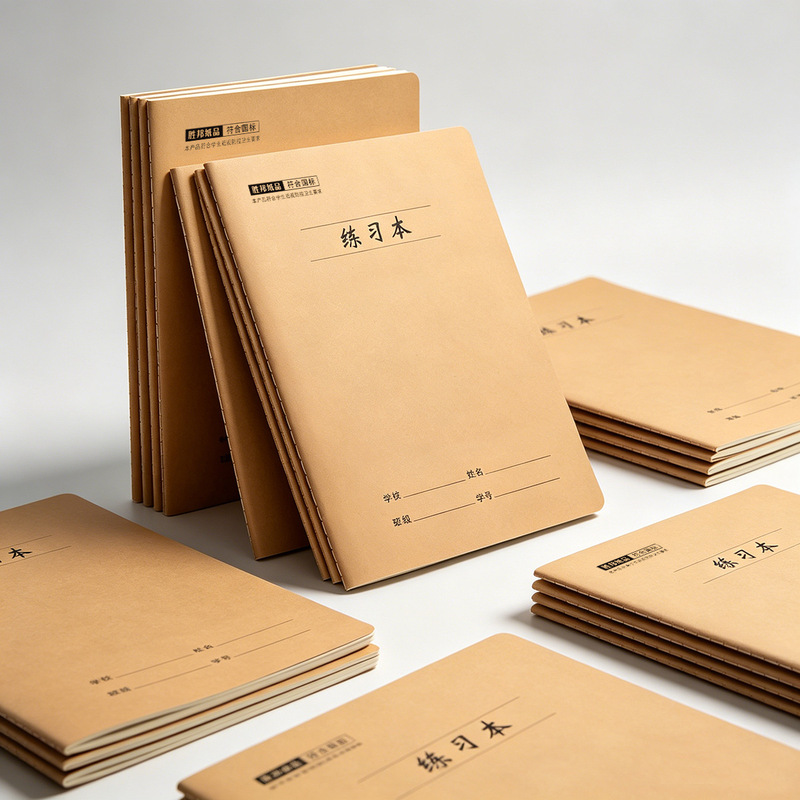 2026 16K Leather-Bound Stitched Notebook, Large Size, Thickened, for English Composition, Chinese, and Math Homework, Suitable for Middle School Students 2026 16K Leather-Bound Stitched Notebook, Large Size, Thickened, for English Composition, Chinese, and Math Homework, Suitable for Middle School Students