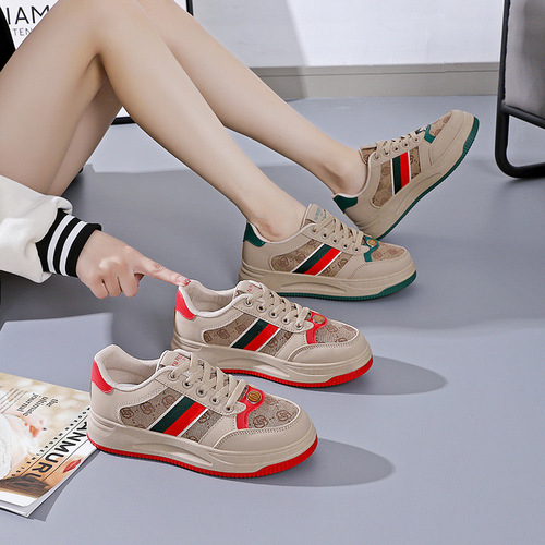  Korean version summer new daddy women's shoes ins trendy thick-soled student breathable sports and casual shoes P206