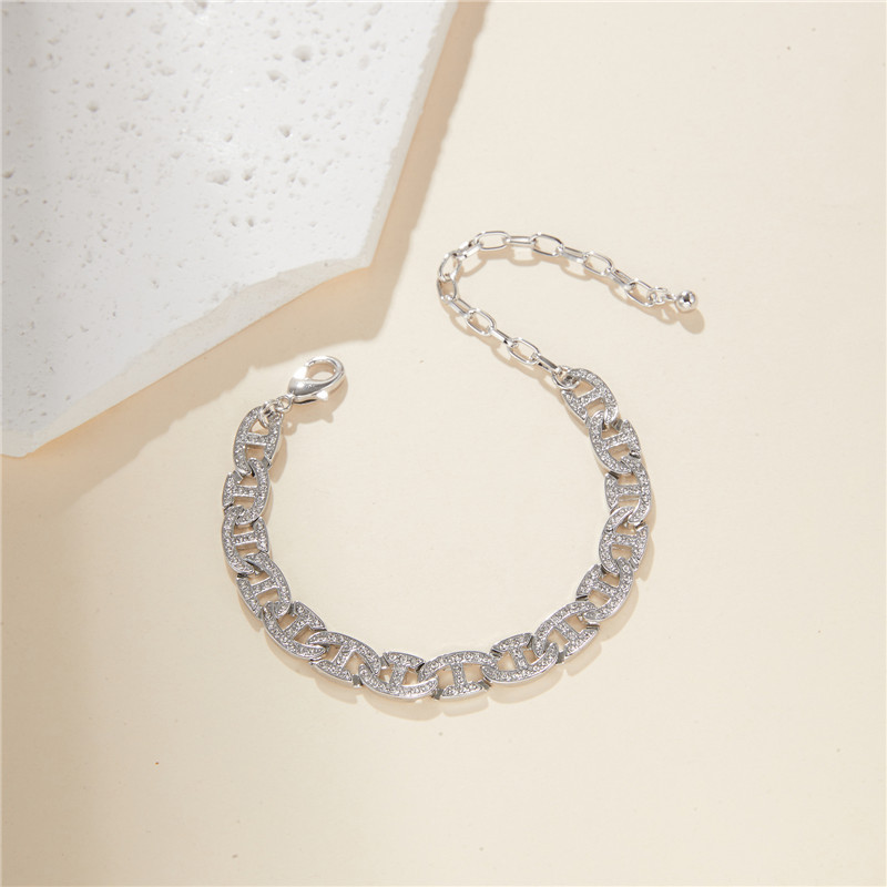 Cross-Border Hot-Selling European and American Pig Nose Bracelets and Anklets, Japanese Chain Plated with Real Gold, Fashionable and Popular Wholesale Summer New Products