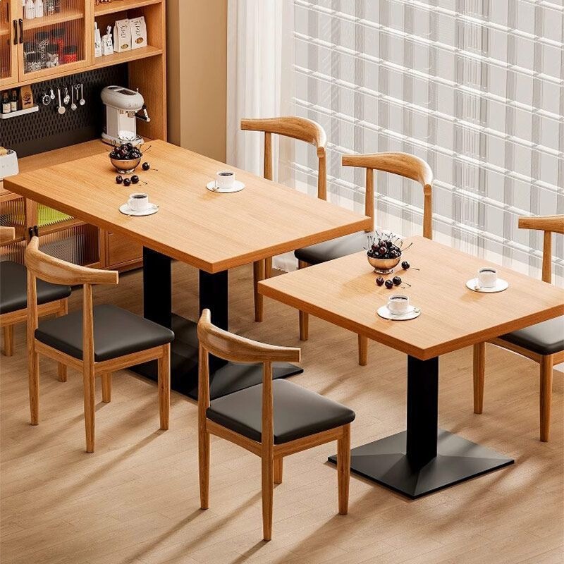 Fast Food Restaurant Tables and Chairs, Commercial Small Square Tables, Burger Shop Snack Bar Tables, Shop-Use Dining Tables, Milk Tea Shop Table and Chair Sets Fast Food Restaurant Tables and Chairs, Commercial Small Square Tables, Burger Shop Snack Bar Tables, Shop-Use Dining Tables, Milk Tea Shop Table and Chair Sets
