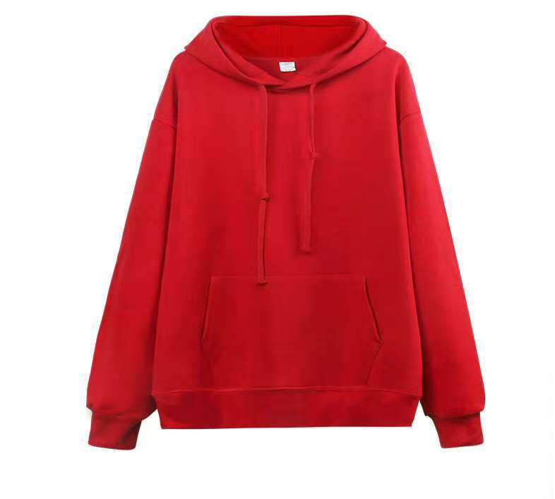 360 terry hooded sweatshirt - red