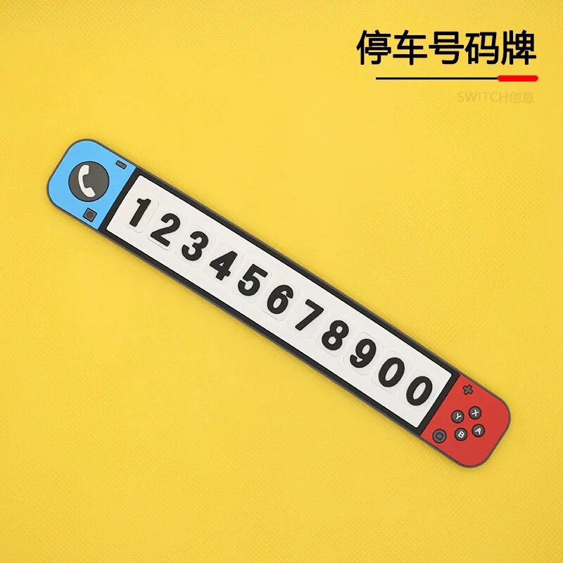 Mobile Phone Plate Temporary Parking Plate Mobile Phone Number Plate High-end Interior Decoration Car Parking Plate Game Machine