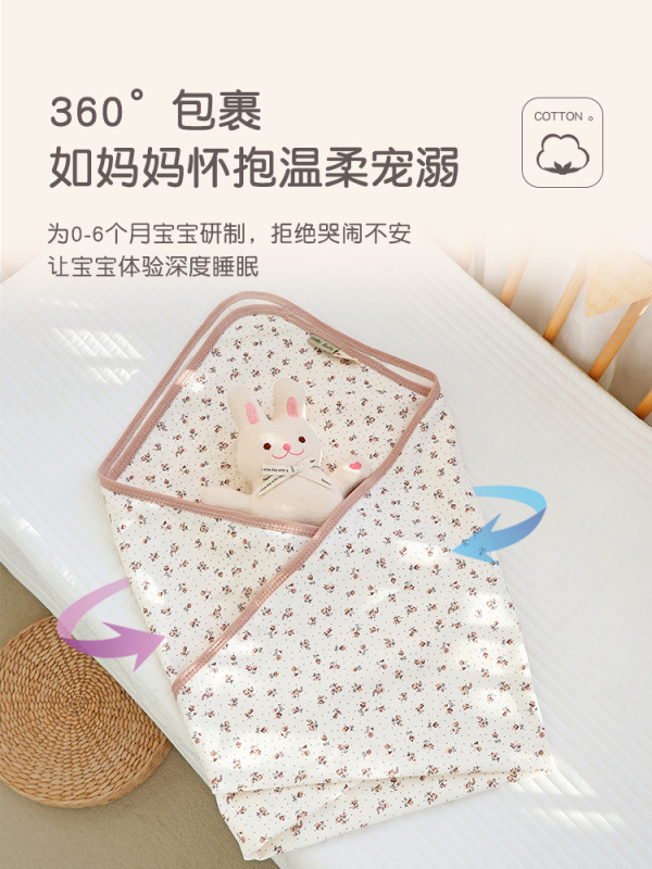 新生児はa類の純綿の春夏のタイプの単層の赤ちゃんを包んで、赤ちゃんに外に出て防風されます。|undefined
