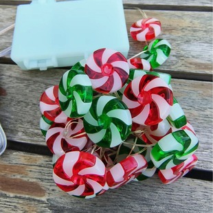 LED copper wire modeling lamp string 3D candy 3AA function remote control battery box source factory direct sales