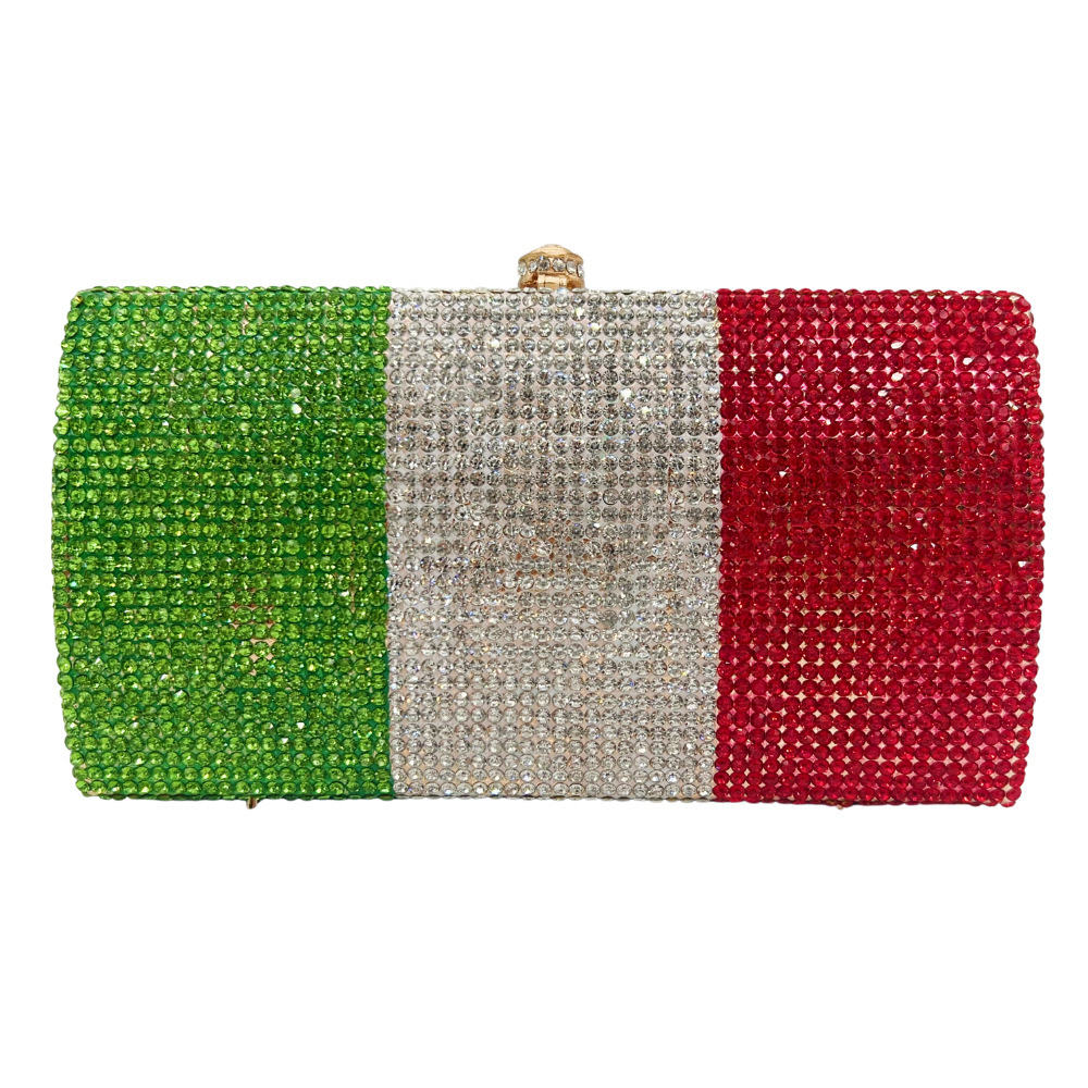 Bolso de piedra, bolso de cena con diamantes italianos, vestido de fiesta europeo y americano, bolso de mano de diamantes ligeros.