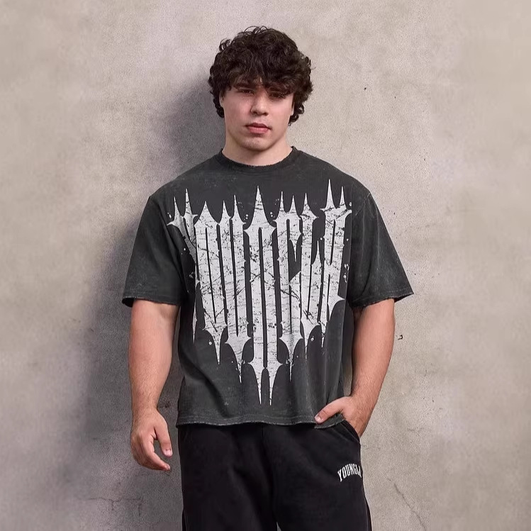 Youngla American-Style Summer New Men's Tight-Fitting T-Shirt Jogger Sports Fitness Running Training Quick-Drying Short-Sleeved Shirt Youngla American-Style Summer New Men's Tight-Fitting T-Shirt Jogger Sports Fitness Running Training Quick-Drying Short-Sleeved Shirt