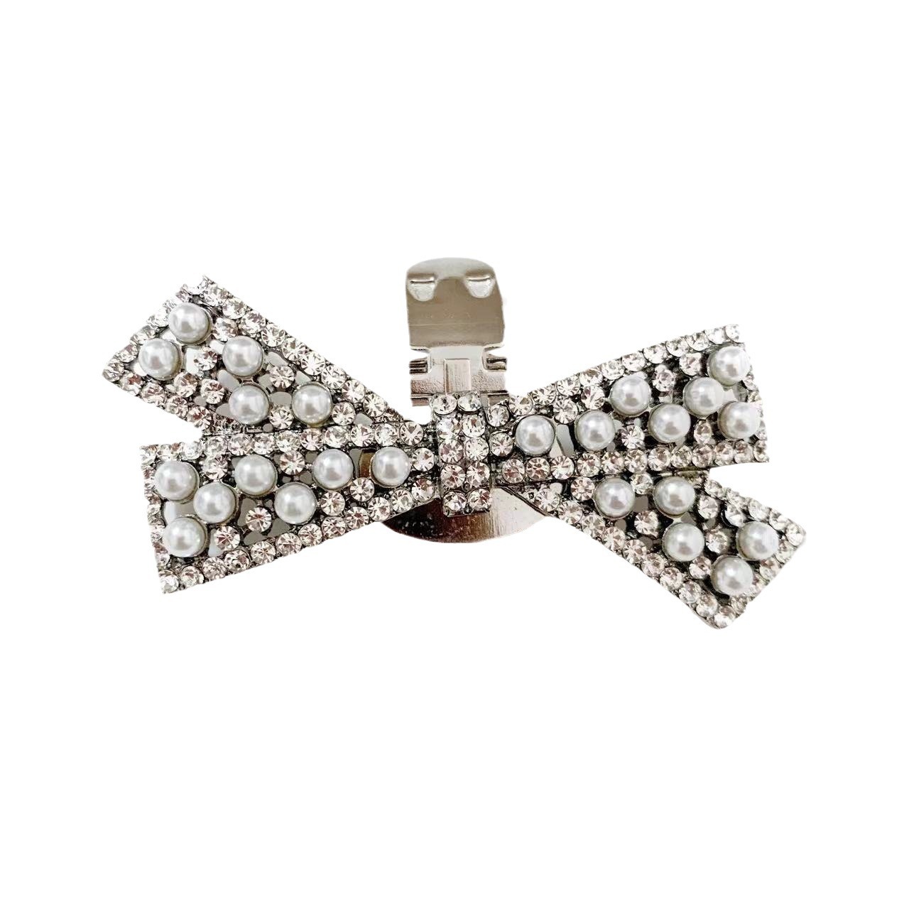 Nuevo arco desmontable hebilla del zapato tacones altos zapatos de boda accesorios dedo del pie superior hebilla decorativa rhinestone zapato flor