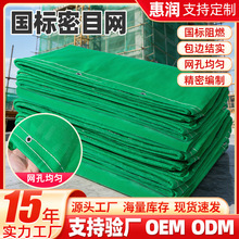 国标密目安全网建筑工地脚手架安全防护网绿色安全立网阻燃安全网