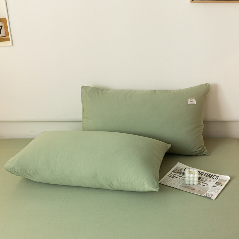 Un par de cubierta de almohada de algodón sin aire impreso 48 * 74cm cubierta de almohada de algodón casera de una sola persona cubierta de almohada interior