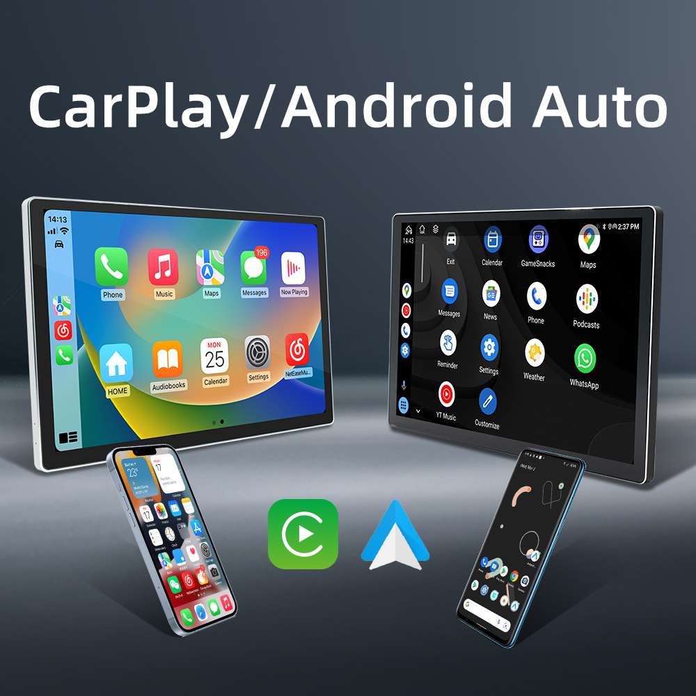 13,3-Zoll-Universal-Auto-GPS-Navigationssystem – 4G Android 8-Core Wireless CarPlay/Android Auto Touchscreen-Haupteinheit mit Split_voghion.com