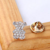 Cute brooch with bow, swan, pin with animals, protective underware, with little bears, flowered