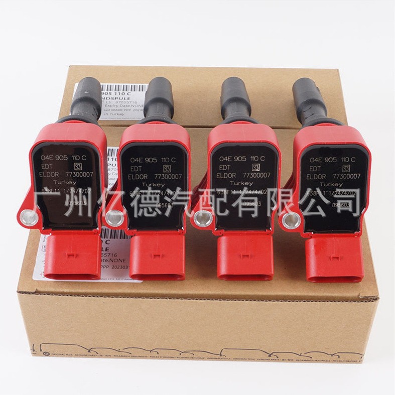 04E905110B/C/E/F/H/K/L EA211适用于捷达斯柯达点火线圈高压包