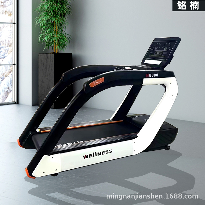 Cinta de correr comercial gimnasio hogar Mute multifunción ritmo cardíaco cinta de correr mejor venta pendiente pantalla táctil marcha atrás