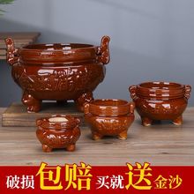 香炉家用供奉室内陶瓷小号香薰炉户外三足香炉碗供佛插香烧香炉