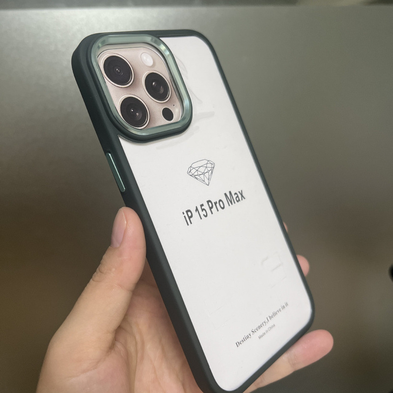 适用苹果17PROMAX手机壳凹槽滴胶素材壳子iphone15/16金盾壳金属|undefined