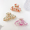 Big accessory, fruit crab pin, acrylic hairgrip, Korean style, 9cm