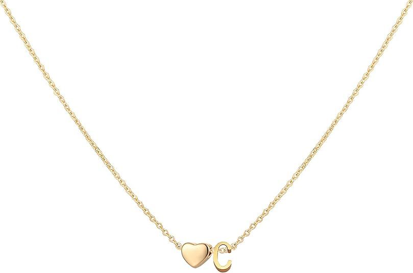 Collier pendentif cœur en acier titane avec 26 lettres anglaises, style transfrontalier, pour femme, style Niche Light Luxury_voghion.com
