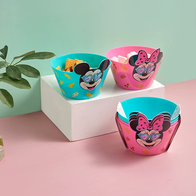 Mickey Minnie Cartoon Cartoon Cute Bowl can put snacks in large capacity to use microwave oven