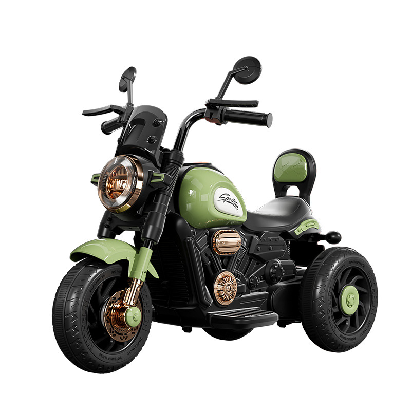 motocicleta eléctrica para niños triciclos para niños y niñas coche para niños se puede sentar en el coche de juguete de regalo de control remoto