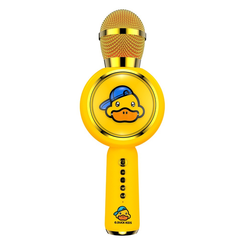 Micrófono karaoke infantil con diseño de pato y Bluetooth