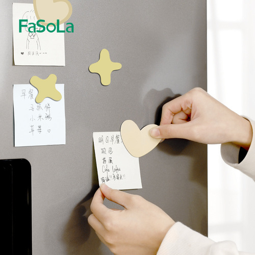 FaSoLa household fruit-shaped magnetic refrigerator message board rubber soft magnetic stick and wipeable refrigerator magnet