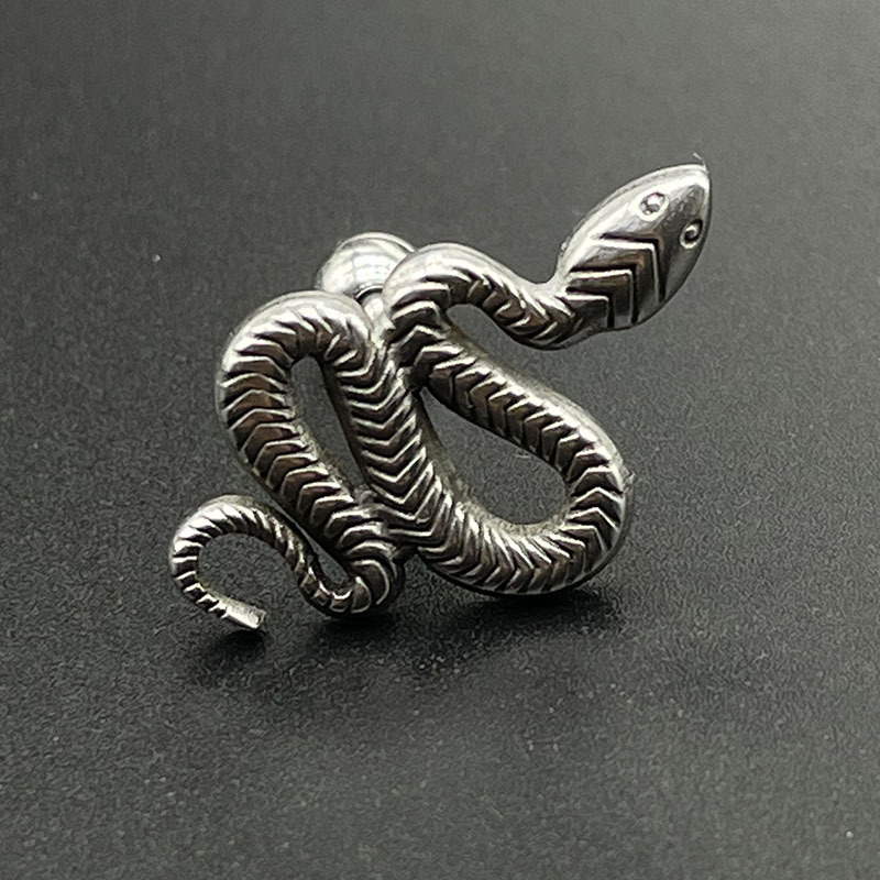 Fashion Snake Titanium Steel Polishing Tongue Nail 1 Piece