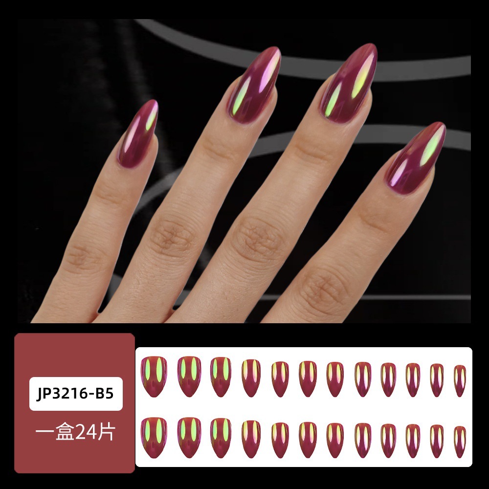 Uñas de uñas largas portátiles Parche de uñas postizas desmontables Sensación de alto nivel Venta al por mayor de uñas portátiles de venta caliente transfronterizas