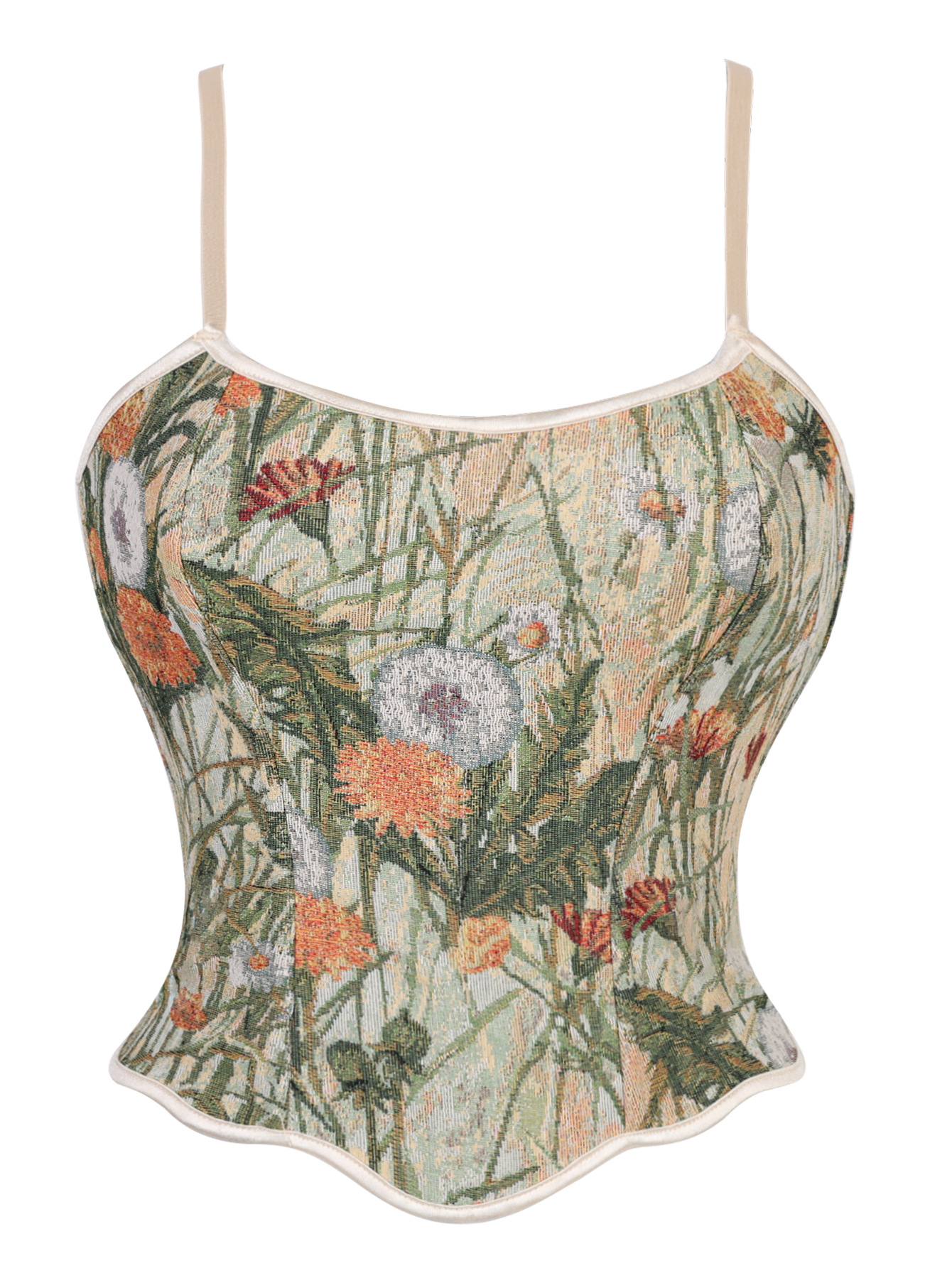 Retro pequeño fresco pinturas al óleo idílicas impresión de hombro cabraje plástico chaqueta Amazon venta rápida TEMU mercancías transfronterizas